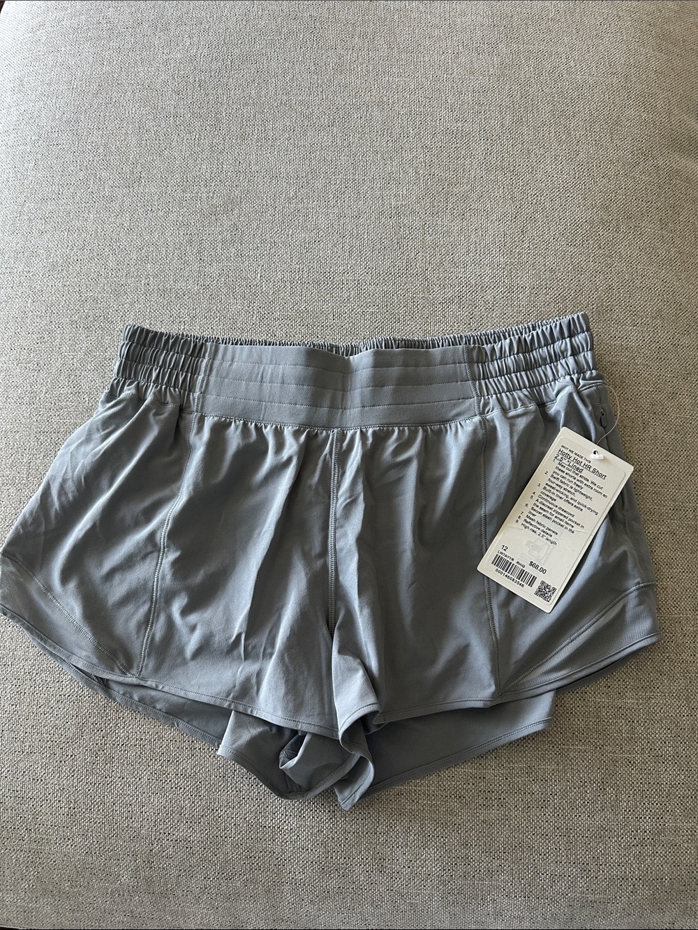 lululemon Hotty Hot HR Short 2.5” *Lined   color rhino gray